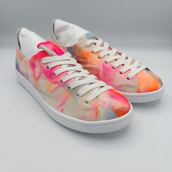 SCHUTZ Shoes - Schutz Ofelia Tie Dye Leather Sneakers Sz 7.5 NEW NIB